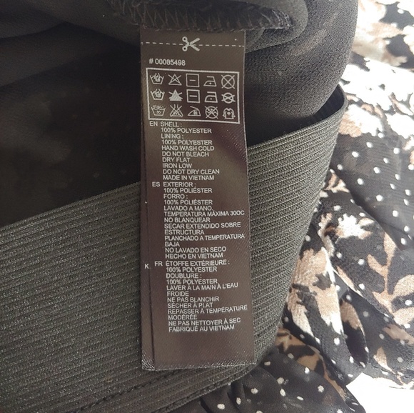 Black skirt floral miniskirt - Picture 6 of 6